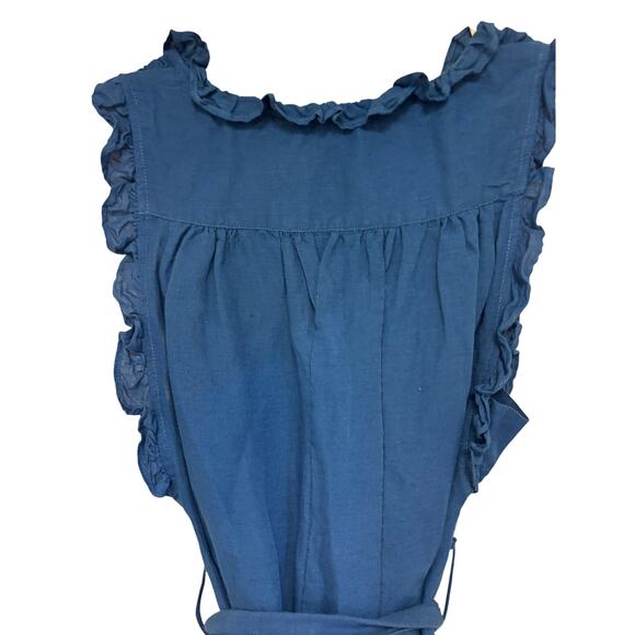 Sundance Antoinette Linen Blend Dress Size Small - Picture 7 of 9